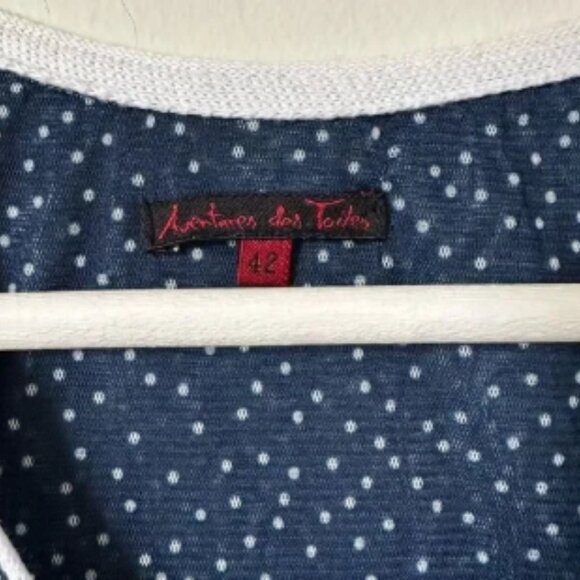 Aventures Des Toiles Print Men in Suits Art to Wear Long Sleeve Top Size 42 - Picture 3 of 6